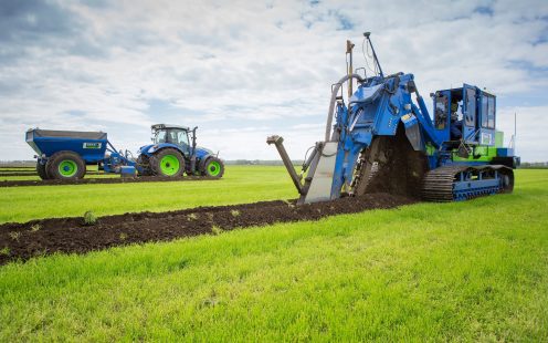 Plaatsen van drainage systeem