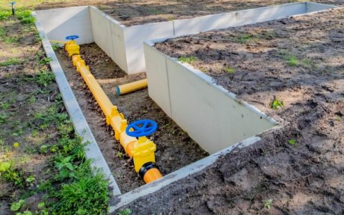 Demo Waterstofhuis in Apeldoorn met gasleiding en gas-stop van Pipelife