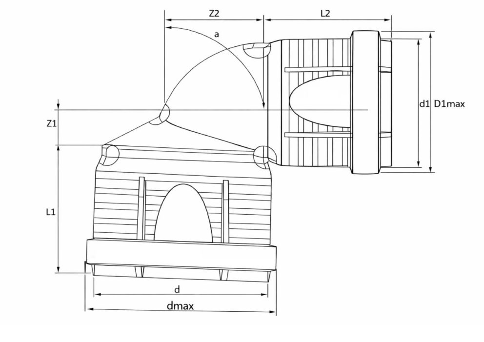 PL_Master3Plus_Verloopbocht_Technische-tekening
