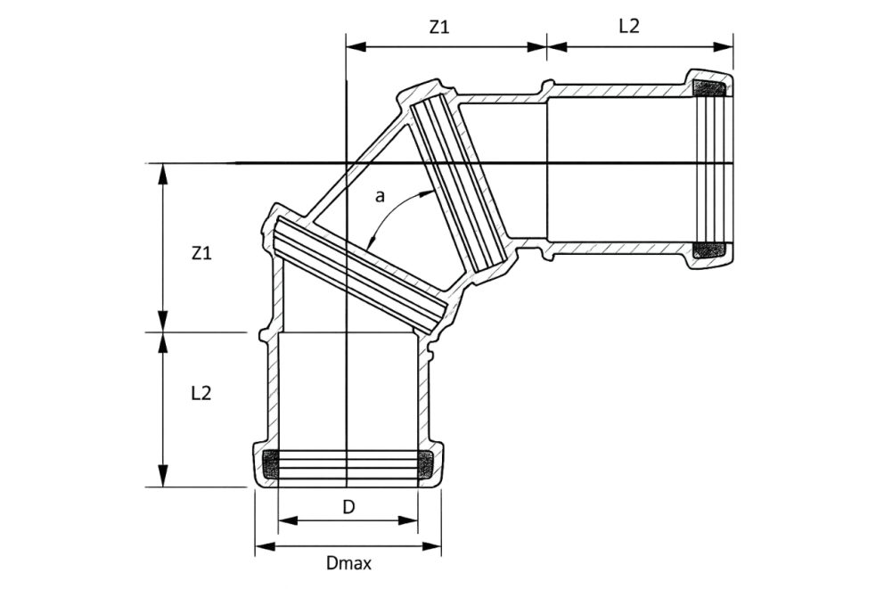 Polisan_PP_Swing-fitting_Technische-tekening