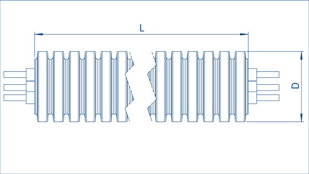 PL_E_Plastic-installation-tube-(pre-wired)_Measurement-drawing