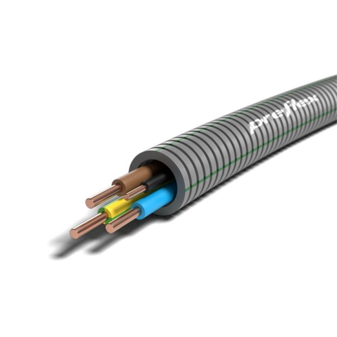Preflex H07V-U 3G2,5 Y/G BL BR + 1,5 ZW-Eca
