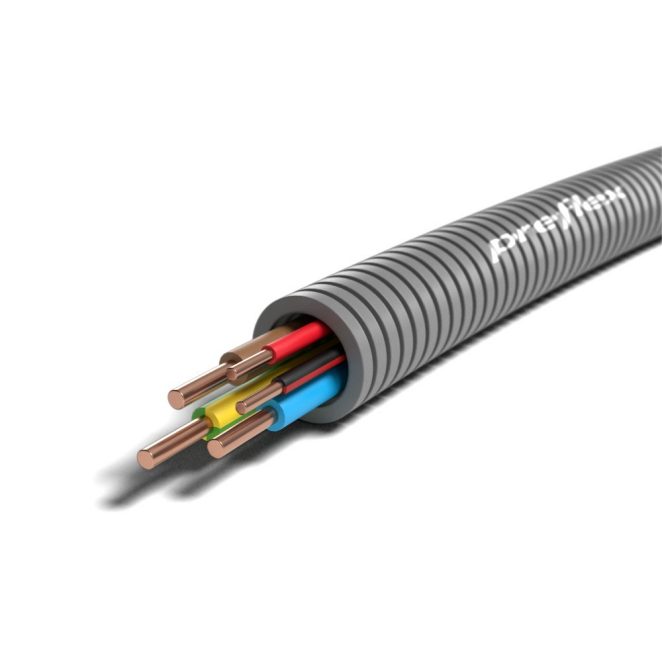 Preflex H07V-U 3G2,5 Y/G BL BR + 2x1,5 R B/R -Eca NL