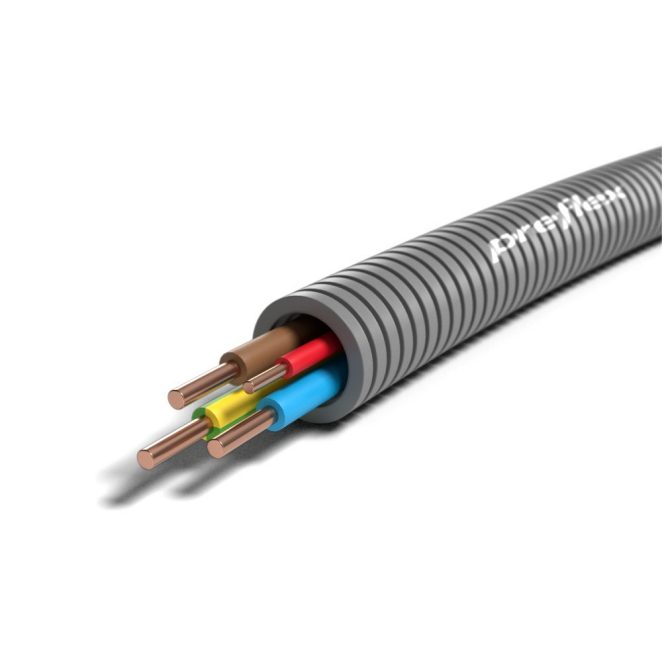 Preflex H07V-U 3G2,5 Y/G BL BR + 1x1,5 R-Eca NL