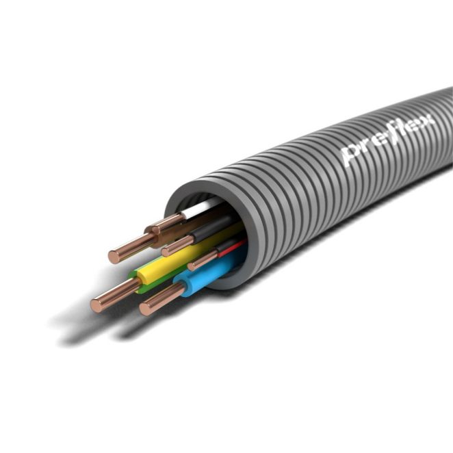 Preflex H07V-U 3G2,5 Y/G BL BR + 3x1,5 BLA B/R B/I -Eca NL