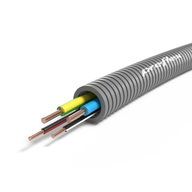 Preflex H07V-U 2G2.5 GG BL + 2x1.5 ZR ZW - Eca