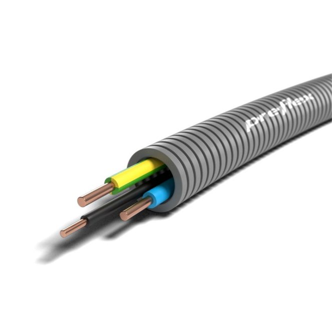 Preflex H07V-U 2G2,5 Y/G BL + 1x1,5 BLA -Eca NL