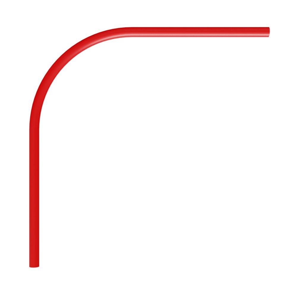 Doorvoerbocht rood 1200x4250mm R=500mm